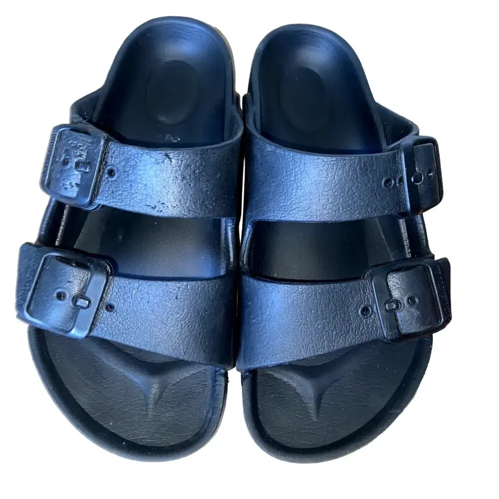 Toddler Girls Black Birkenstock Sandals EVA Size 11 Slides